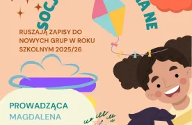 Plakat o zajęciach socjoterapii